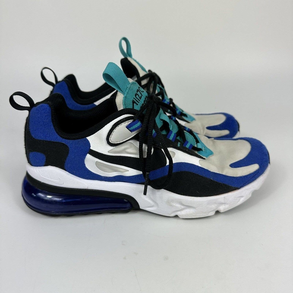 Nike Air Max 270 React Hyper Blue Shoes BQ0103-105 Size Youth 4Y Women's 5.5
